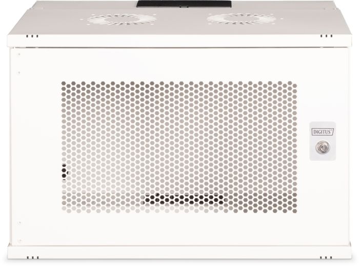 Шафа DIGITUS 19", 7U, SOHO PRO, металеві перфоровані двері, 540x400 мм, 60кг максимально, сіра