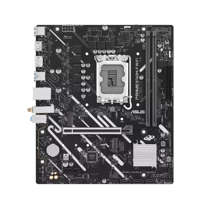 Материнcкая плата ASUS PRIME B760M-F WIFI s1700 B760 2xDDR5 M.2 HDMI DP Wi-Fi BT mATX