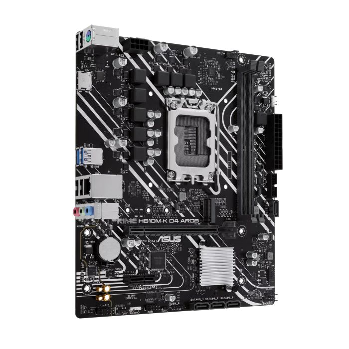 ASUS Motherboard PRIME H610M-K D4 ARGB s1700 H610 2xDDR4 M.2 HDMI D-Sub mATX ARGB