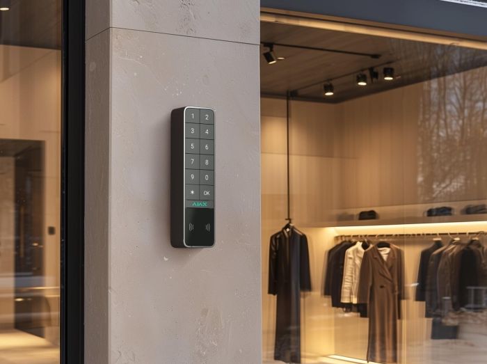 Беспроводная внешняя клавиатура Ajax KeyPad Outdoor Jeweller, графит