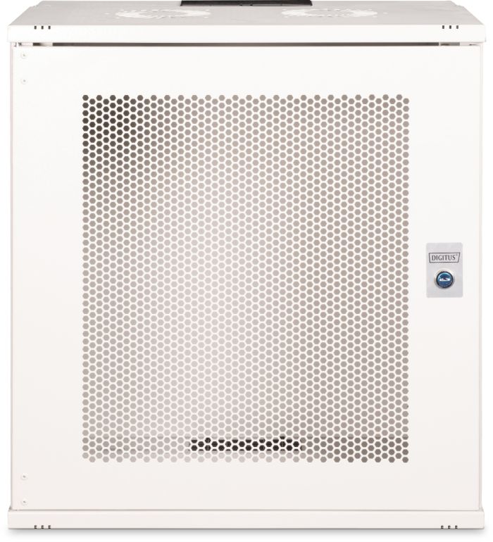 Шафа DIGITUS 19", 12U, SOHO PRO, перфоровані двері, 540x400 мм, 60кг максимально, сіра