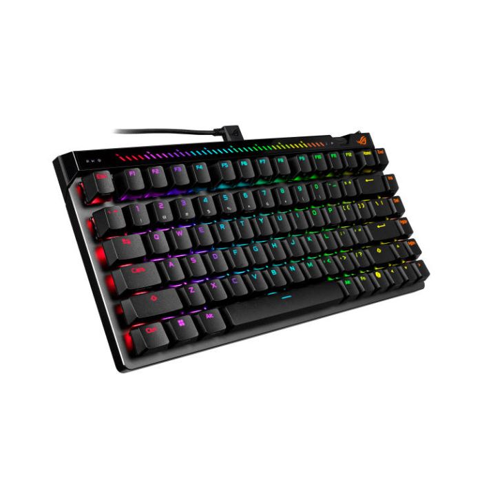 Клавіатура механічна ASUS ROG Falchion Ace 75 HE, 83key, HFX  V2 Magnetic Switches, USB-A, EN, RGB, чорний