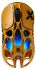 Мышь GravaStar Mercury X, BT/WL/USB-A, RGB, Battle-Worn Yellow