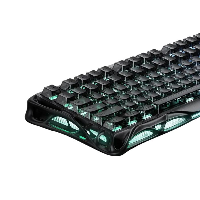 Клавиатура механическая GravaStar Mercury V75 80keys, Magnetic Jade Pro, 8K, USB-A, RGB, Stealth Black