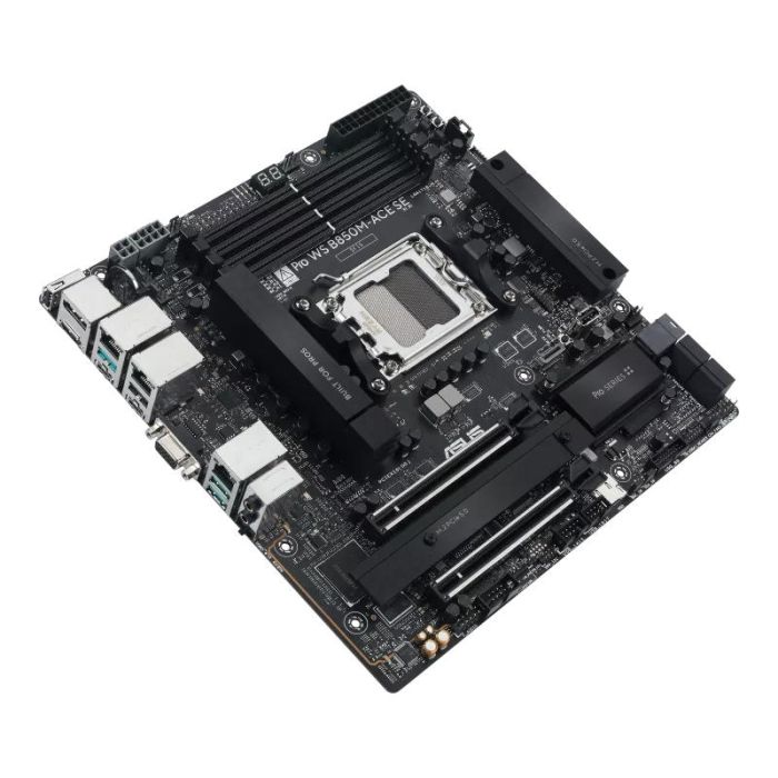 ASUS Motherboard PRO WS B850M-ACE SE sAM5 B850 4xDDR5 M.2 HDMI DP D-Sub USB Type-C mATX