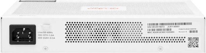 Комутатор HPE Aruba Instant On 1830, 8xGE ports, PoE Class 4 65W (ports 1-4), LT Warranty