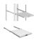 ZPAS 19" shelf, 1U, pull-out, depth 450-550 mm, gray