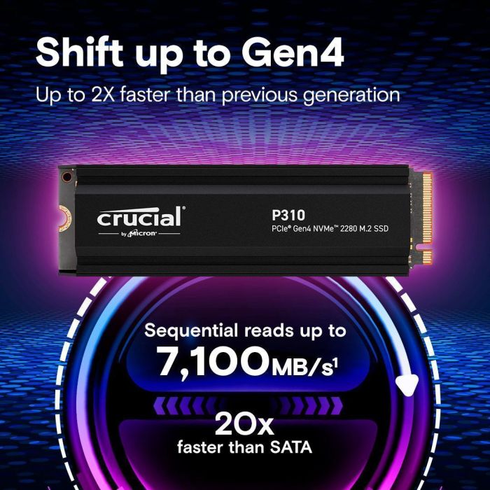 Накопитель SSD Crucial M.2 1TB PCIe 4.0 P310