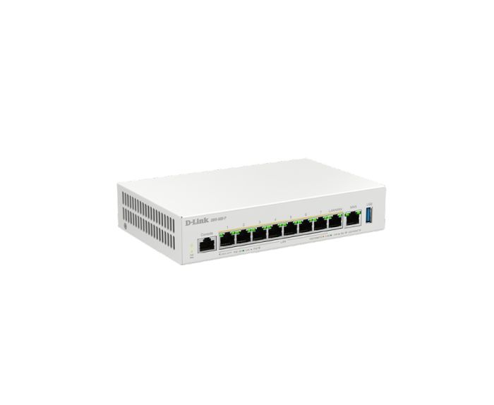 Мультисервiсний Маршрутизатор  , 7x2.5GE LAN PoE, 1x2.5GE LAN/WAN PoE, 1x2.5GE WAN, 1xUSB 3.0, 120Вт D-Link DBR-600-P