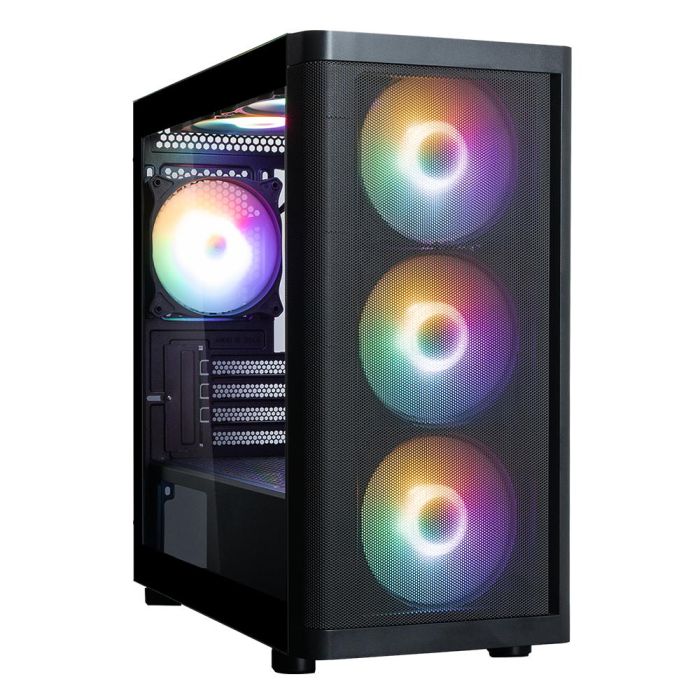 Корпус Zalman M4 SE без БП, 1xUSB3.0, 2xUSB2.0, 6x120мм FRGB, VGA 320мм, LCS ready, TG Side Panel, mATX, чорний