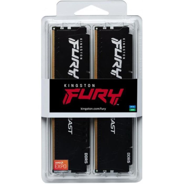 Memory Kingston DDR5 64GB KIT (32GBx2) 5600 FURY Beast