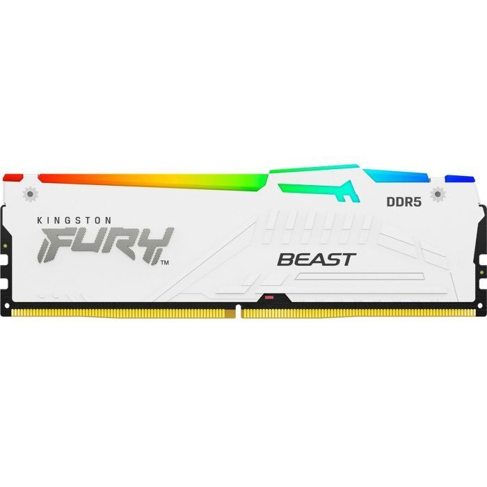 Память ПК Kingston DDR5 16GB 6400 Beast White RGB EXPO