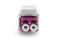 DIGITUS Fiber LC-duplex coupler, MM-OM4,for keystone panel Color Violet, incl. keystone frame