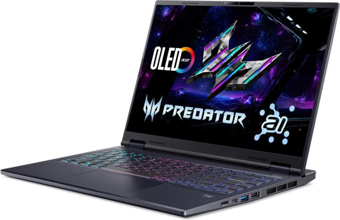 Ноутбук Acer Predator Helios Neo 14 PHN14-71 14.5" 2.8K OLED, Intel U9-285H, 32GB, F1TB, NVD5070-8, Lin, черный