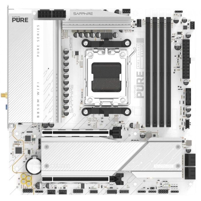 SAPPHIRE Motherboard PURE B850M WIFI sAM5 B850 4xDDR5 M.2 HDMI DP WiFi BT mATX