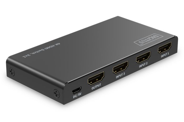 Відеокомутатор DIGITUS UHD HDMI (INx3 - OUTx1), 4K