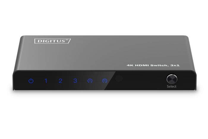 Відеокомутатор DIGITUS UHD HDMI (INx3 - OUTx1), 4K
