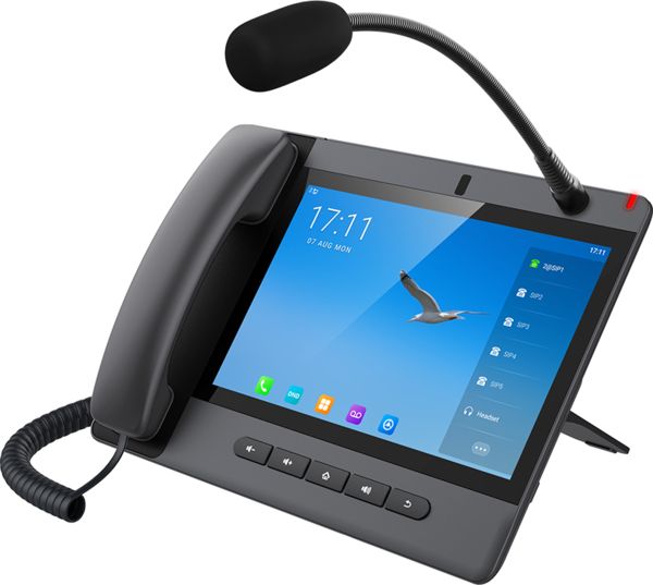 Fanvil IP-Phone A320i-Black 2xGE LAN, Wi-Fi, 20 SIP Lines, 116 DSS keys, BT5.0, Android 9.0, PoE, 10.1" color Touch Screen, camera 8Mp, microphone ext., black