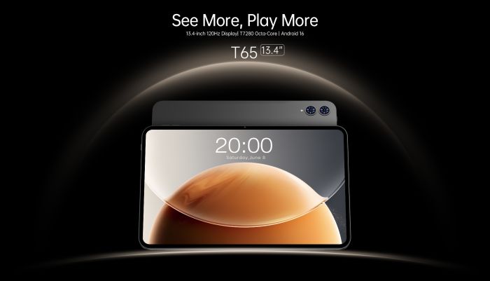 Планшет Teclast T65 13.4" 8ГБ, 128ГБ, LTE, 8000мА•год, Android, сірий