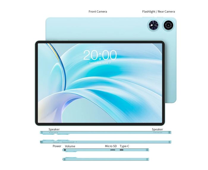 Планшет Teclast P50 KIT 11" 4ГБ, 128ГБ, 7000мА•год, Android, блакитний