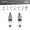 Кабель DIGITUS USB-C UHD 4K, AOC hybrid-fiber, type C M/M, 10м, черный