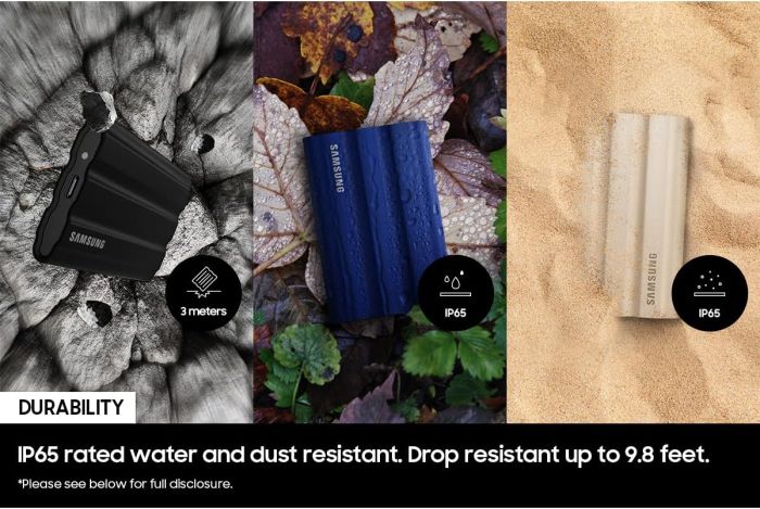 Портативний SSD Samsung 4TB USB 3.2 Gen 2 Type-C T7 Shield