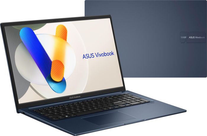 Ноутбук ASUS Vivobook 17 X1704VA-AU891 17.3" FHD IPS, Intel i3-1315U, 16GB, F512GB, UMA, NoOS, Блакитний