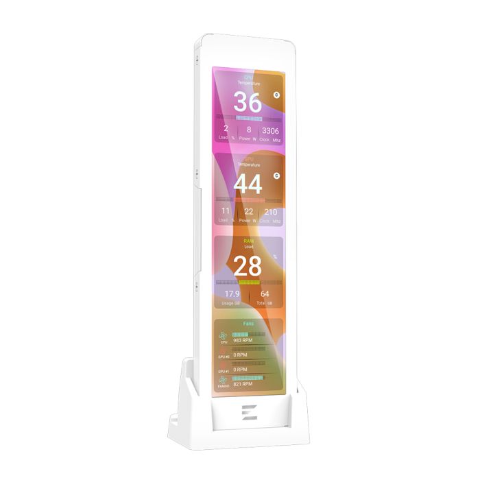 Дисплей внешний Zalman ZM-MF916, 269 x 70 x 15(В)мм, 60Hz, 1920 x 462, USB 9Pin, рамка белая