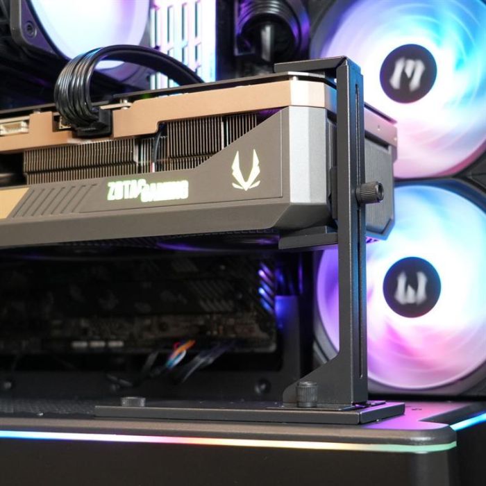 Zalman VGA support VS2, horizontal-vertical arrangement, black