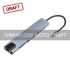 Хаб 2E USB-С > USB-A 2.0/USB-A 3.0/2xUSB-C PD/HDMI/microSD/SD/Ethernet, 0.13м, сірий