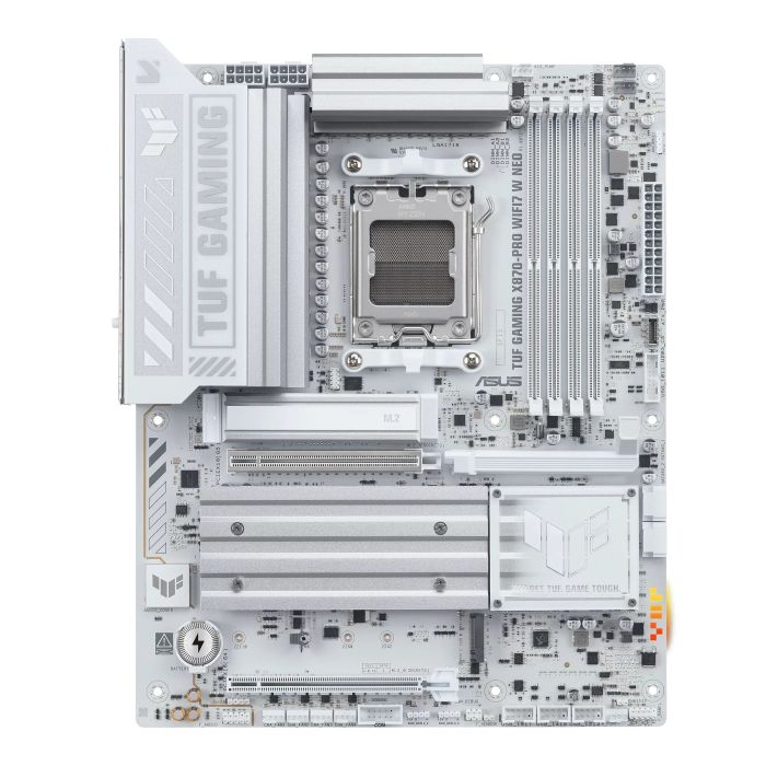 ASUS Motherboard TUF GAMING X870-PRO WIFI7 W NEO sAM5 X870 4xDDR5 M.2 HDMI  USB Type-C Wi-Fi BT ATX white