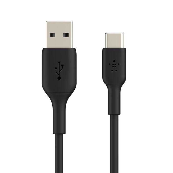 Кабель USB-A > USB-C заряджання/синхронізації Belkin 0.15м, 15Вт, Type-C, PVC, чорний