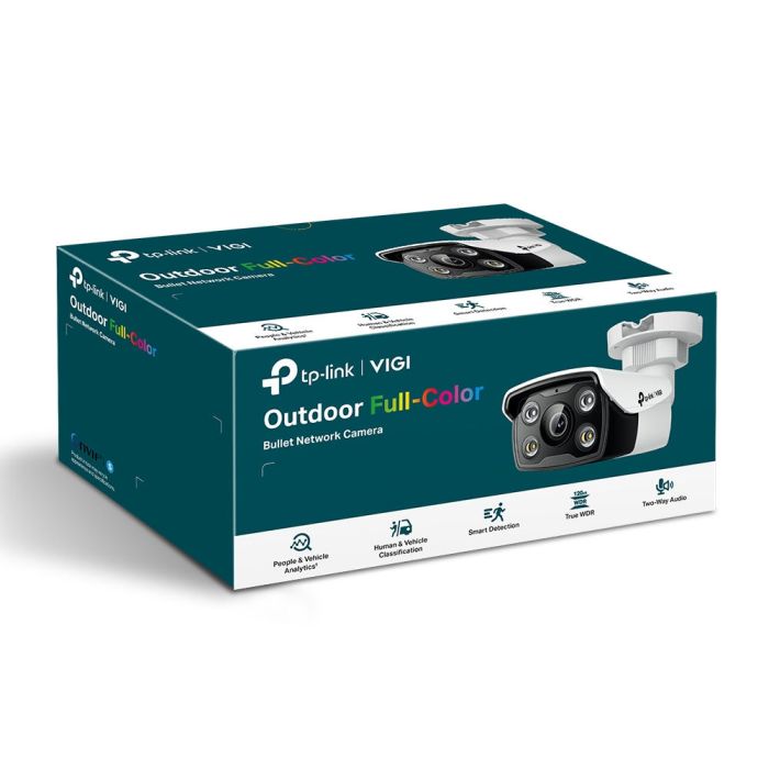 IP-Камера TP-LINK VIGI C350-2.8mm, PoE, 5Мп, 2.8 мм, H.265+, IP67, Bullet, кольорове нічне бачення, зовнішня