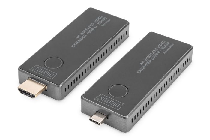 Бездротовий подовжувач DIGITUS USB-C > HDMI, 4K UHD, 30 м
