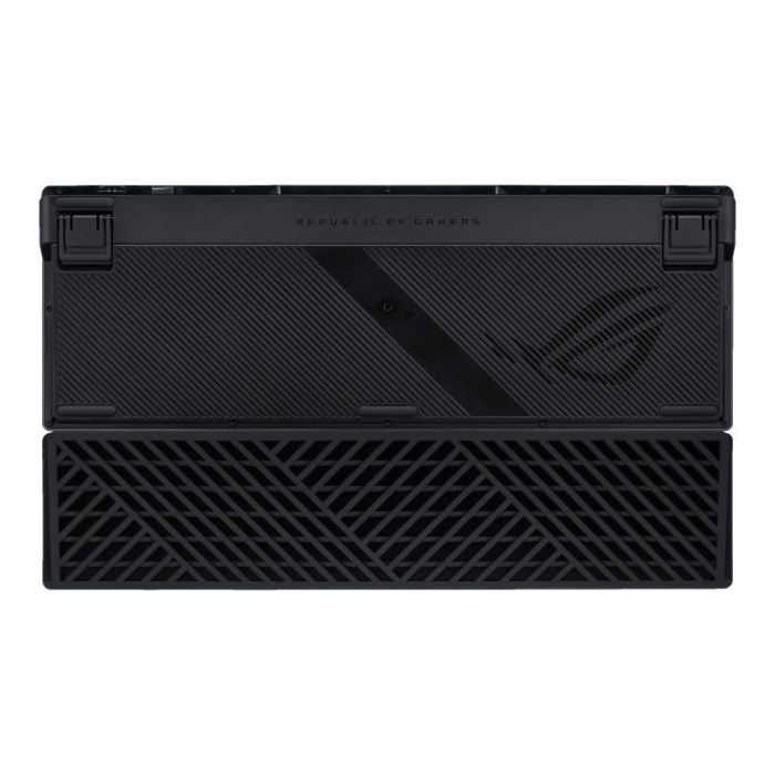 Клавіатура механічна ASUS ROG Azoth 96 HE, 96key, HFX V2 Magnetic Switches, USB-A/WL/BT, EN, RGB, чорний