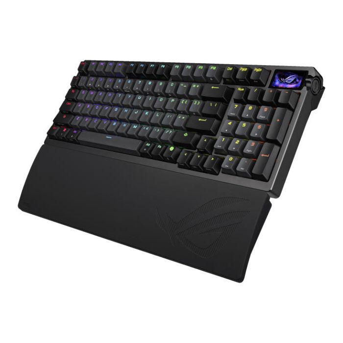 Клавіатура механічна ASUS ROG Azoth 96 HE, 96key, HFX V2 Magnetic Switches, USB-A/WL/BT, EN, RGB, чорний