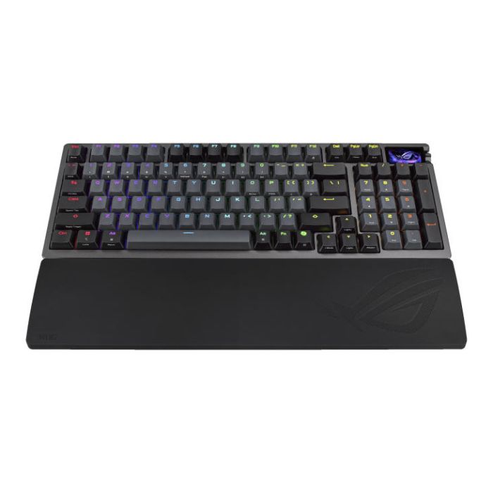 Клавіатура механічна ASUS ROG Azoth 96 HE, 96key, HFX V2 Magnetic Switches, USB-A/WL/BT, EN, RGB, чорний