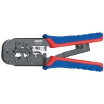 Обжимний інструмент KNIPEX, багатофункціональний, RJ 11/12, RJ 45, 190мм, 0.340кг