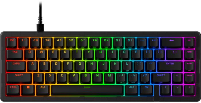 Клавиатура механическая HyperX Alloy Origins 2 65key, Red, USB-A, Hot-Swap, EN/UA, RGB, черный