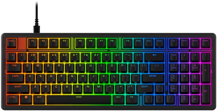 Клавиатура механическая HyperX Alloy Origins 2 1800 103key, Red, USB-A, Hot-Swap, EN/UA, RGB, черный