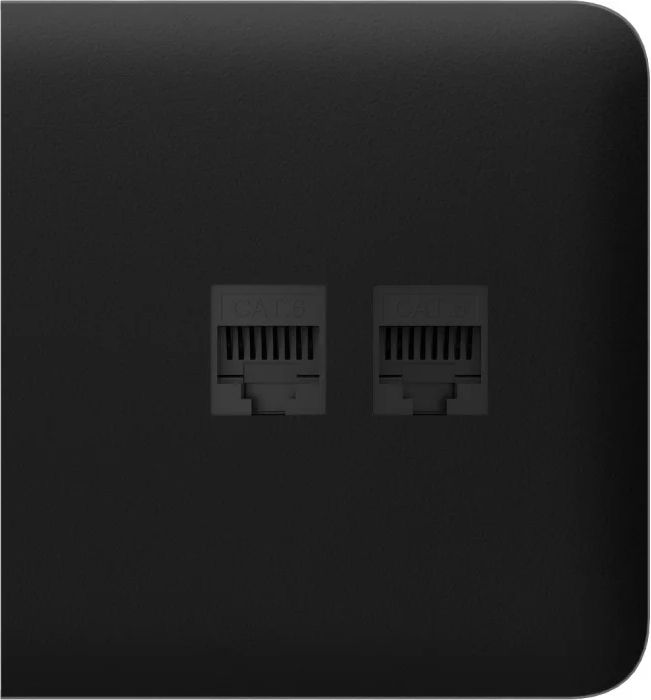 Бічна панель для вбудованої інтернет-розетки Ajax SideCover LAN чорна (126212.319.BL)