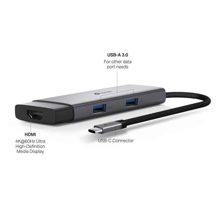 USB-Хаб TP-LINK  USB-C > 2xUSB3.0/1xUSB-C/1xHDMI/1xPD 100Wh TP-Link UH5020C
