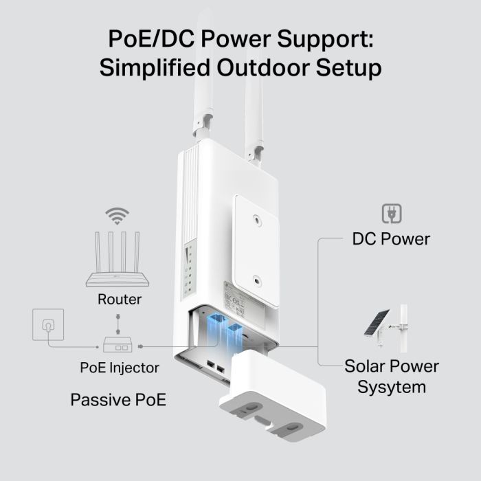Маршрутизатор TP-LINK Archer MR402 outdoor N300 4G/LTE, 1xFE LAN/WAN, OUTDOOR