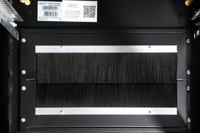 Шафа DIGITUS 19", 42U, Network Unique, передні двері зі склом, 600x600 мм, 1200кг максимально, чорна