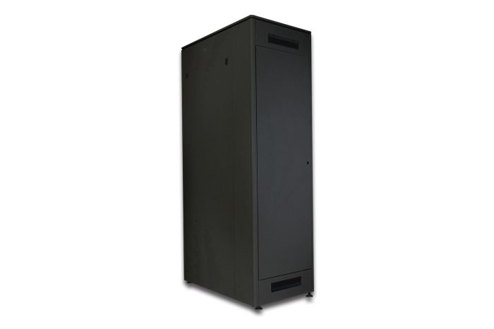 Шафа DIGITUS 19", 42U, Network Unique, передні двері зі склом, 600x1000 мм, 1200кг максимально, чорна