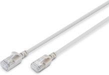 Патч-корд DIGITUS CAT 6a F-FTP Slim, 2 м, AWG 32/7, Cu, LSZH, сірий