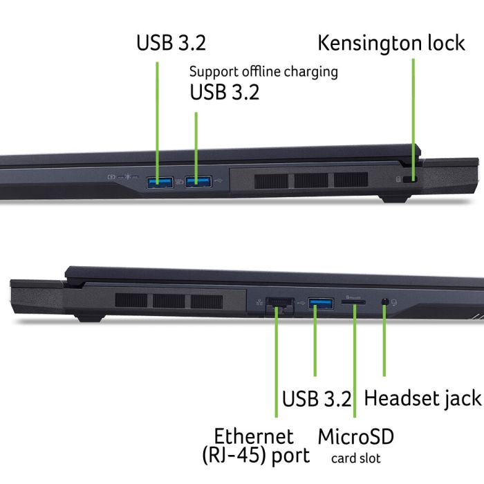 Acer Notebook Predator Helios Neo 18 PHN18-72 18" WQXGA IPS, Intel U9-275HX, 32GB, F1TB, NVD5070-8, Lin, black