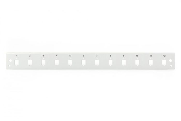 DIGITUS Fiber Optic Splice Box Front Panel, quick lock, 12x LC DX, SC SX, E2000 SX