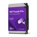WD 22TB 3.5" 7200 512MB SATA Purple Pro Surveillance