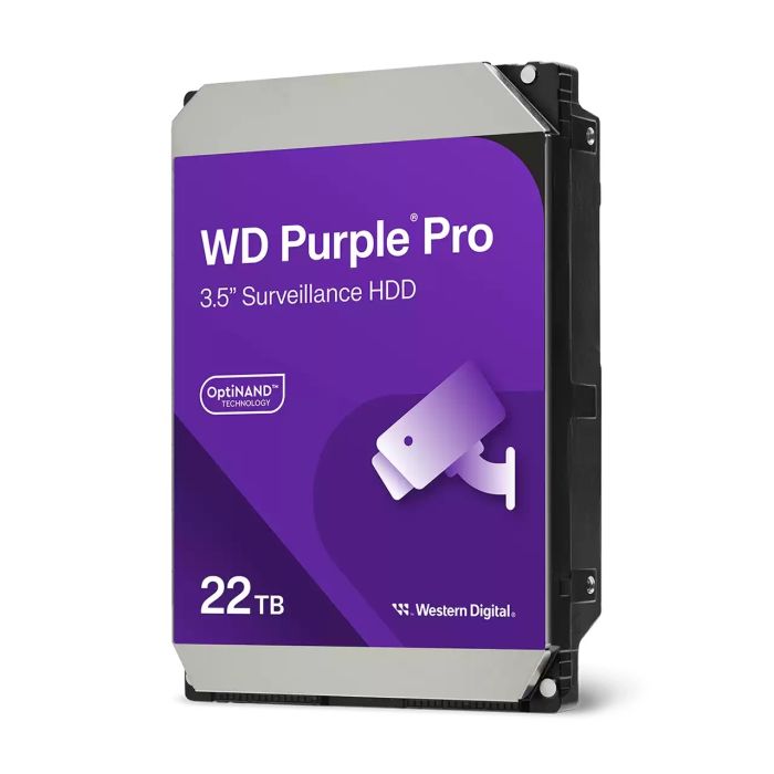 WD 22TB 3.5" 7200 512MB SATA Purple Pro Surveillance